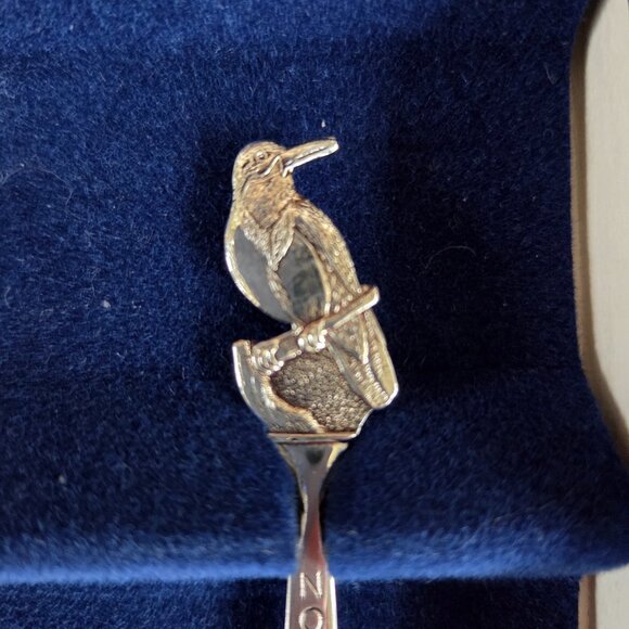 NORTH DAKOTA State Centennial Collector Spoon Set Silverplated 1889-1989 Holland - Picture 7 of 7
